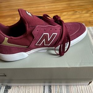 New balance burgundy sneakers